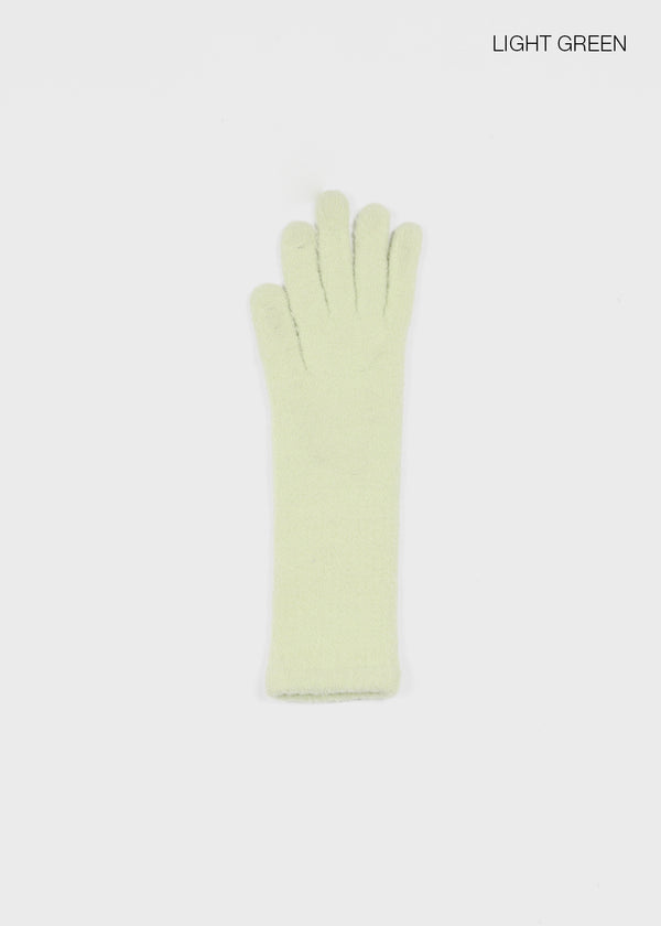 Poshon Long Boucle Knit Touch Gloves