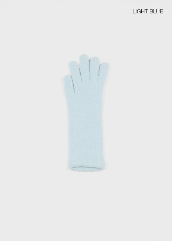Poshon Long Boucle Knit Touch Gloves