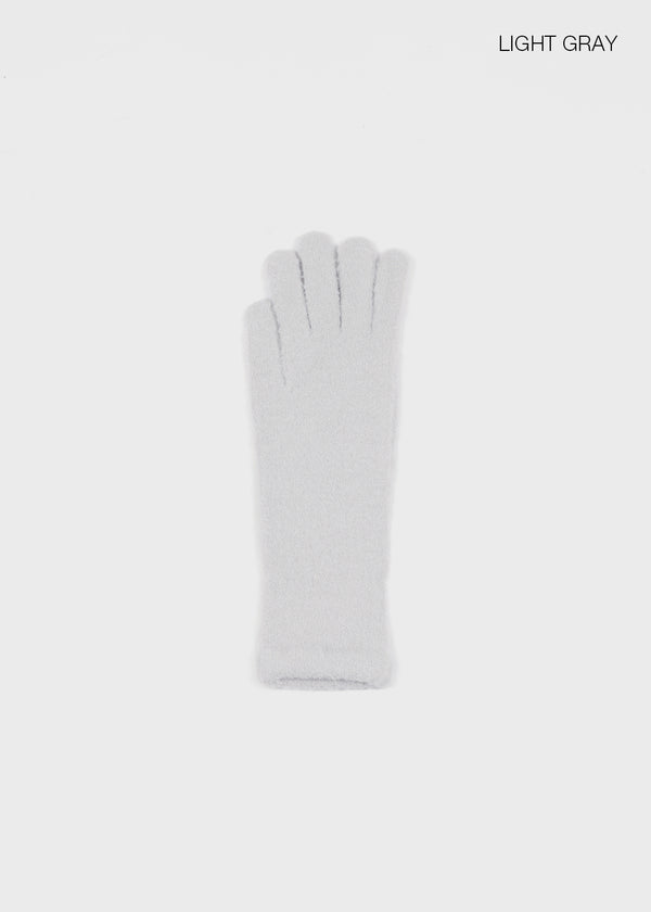 Poshon Long Boucle Knit Touch Gloves