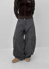 Ningti Curved Back Banding Cargo Pants