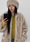 Muku Overfit Half Fur Jacket (Set Available)