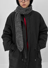 Romme Striped Angora Muffler