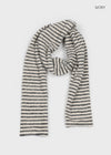 Romme Striped Angora Muffler