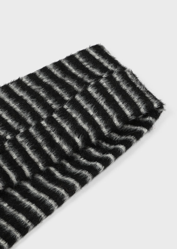 Romme Striped Angora Muffler