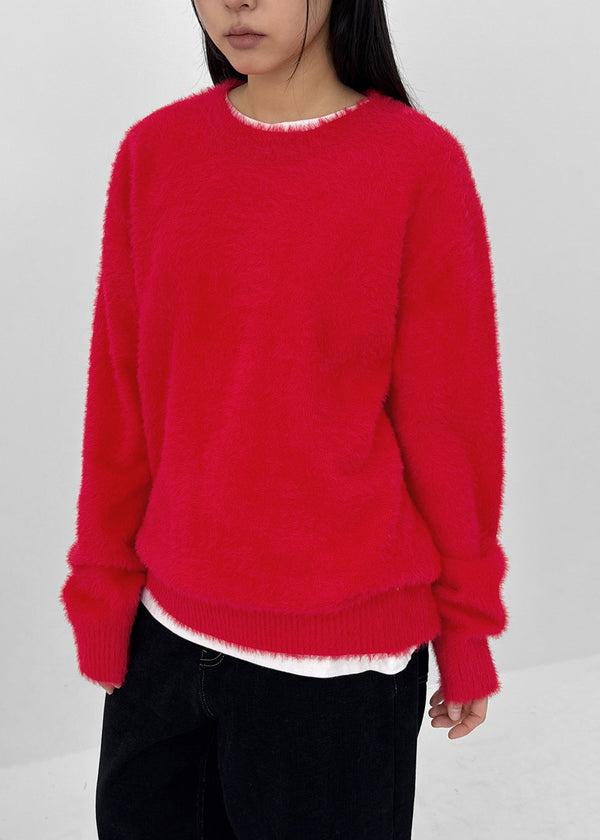 (UNISEX) Dekib Hairy Loose Fit Knit