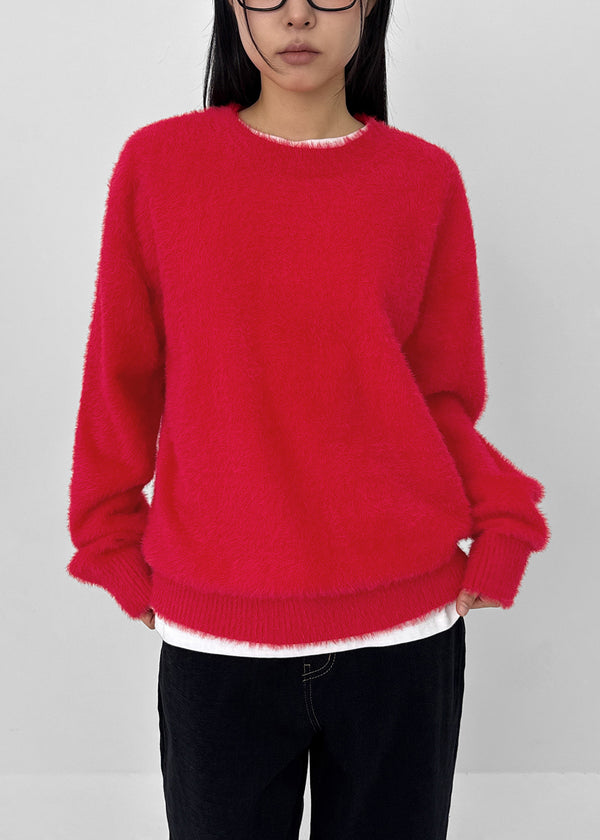 (UNISEX) Dekib Hairy Loose Fit Knit