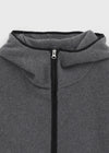 (UNISEX) Meville Warmer Fleece Two-way Hooded Zip-up