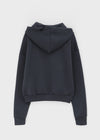 Tolic Embroidery Fleece Two-way Hooded Zip-up