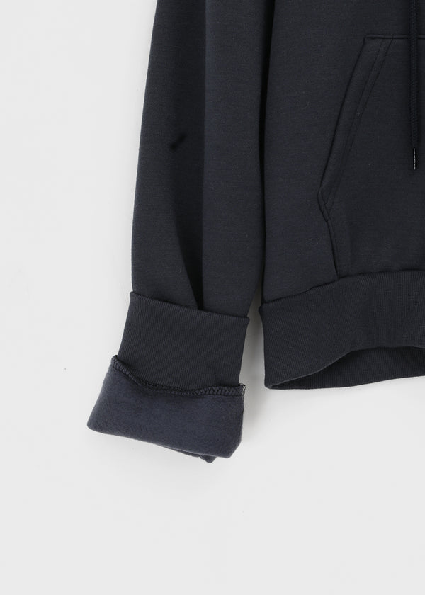 Tolic Embroidery Fleece Two-way Hooded Zip-up