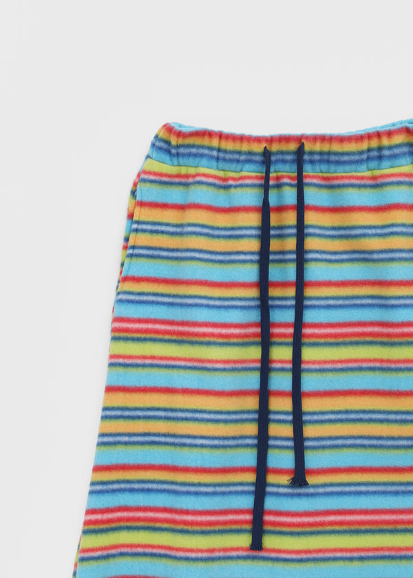 Curie Stripe Fleece Banding Long Skirt
