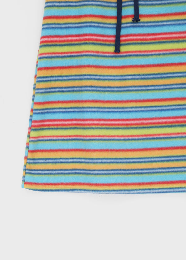 Curie Stripe Fleece Banding Long Skirt