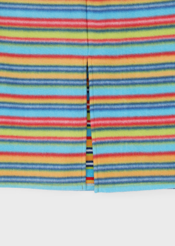 Curie Stripe Fleece Banding Long Skirt