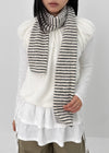 Romme Striped Angora Muffler