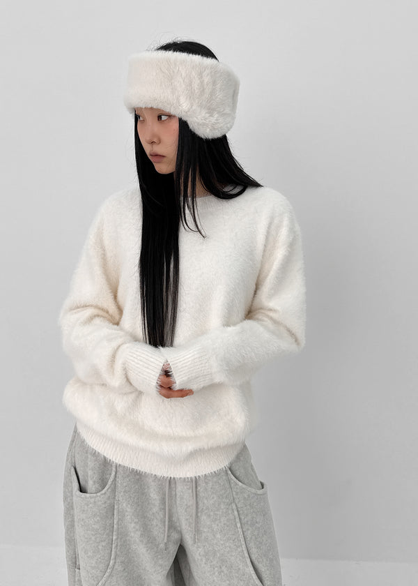 (UNISEX) Dekib Hairy Loose Fit Knit