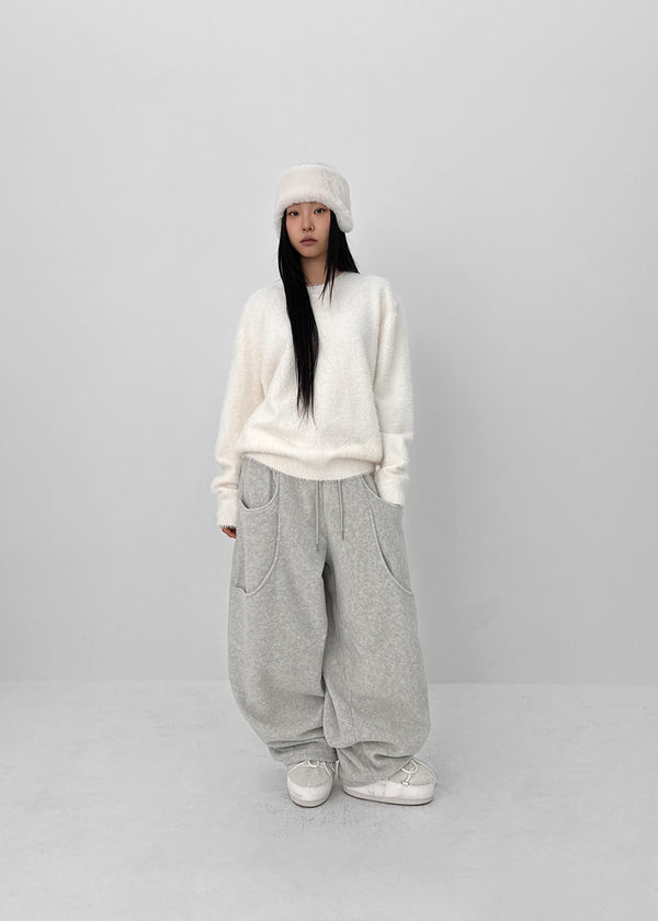 (UNISEX) Dekib Hairy Loose Fit Knit