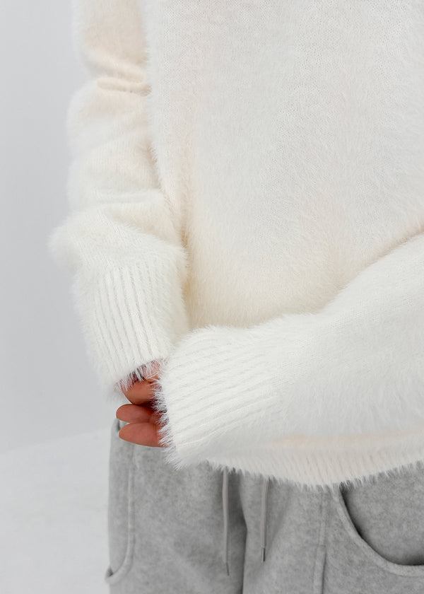 (UNISEX) Dekib Hairy Loose Fit Knit