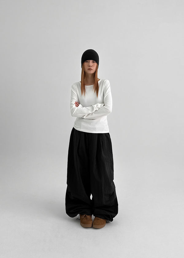 (UNISEX) Kennut Wide Balloon Padded Banding Pants