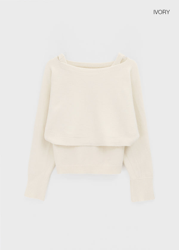 Etchia Set - Boatneck Knit, Knit Sleeveless