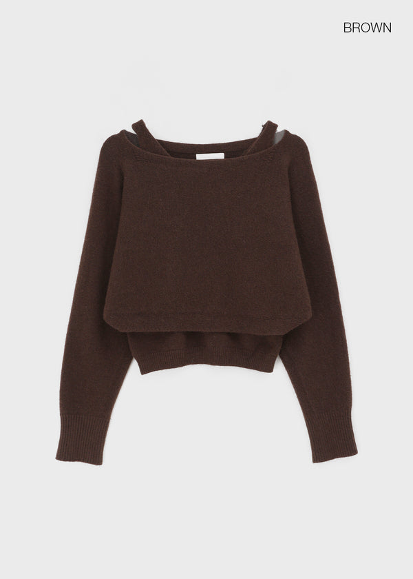 Etchia Set - Boatneck Knit, Knit Sleeveless