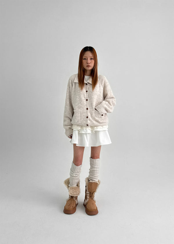 Umki Corduroy Cancan Mini Skirt