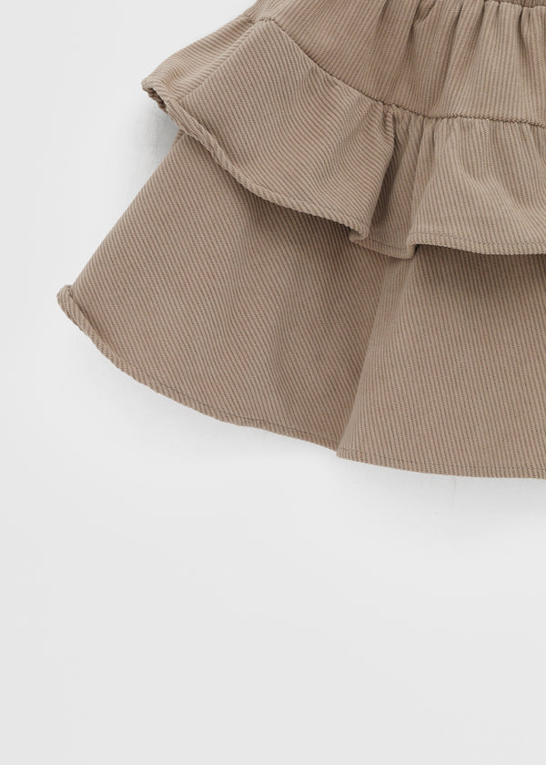Umki Corduroy Cancan Mini Skirt