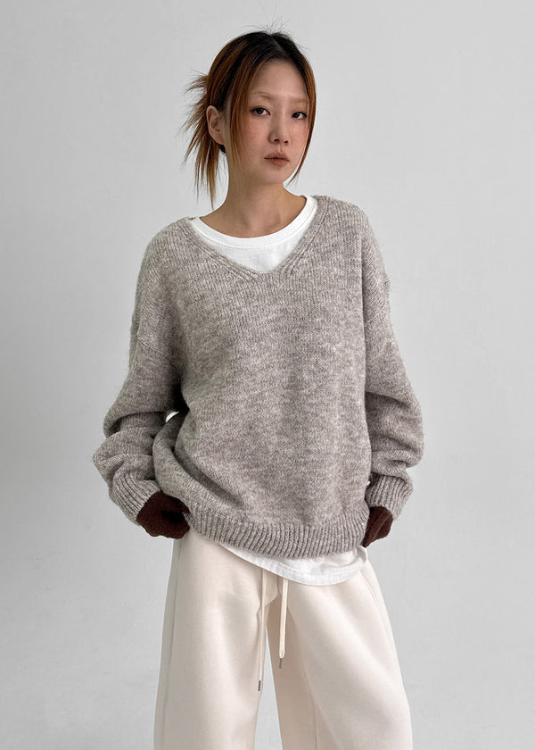 Decong V-neck Wool Knit