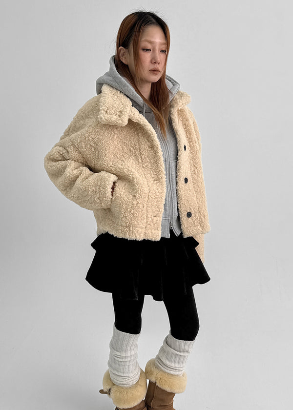 Umki Corduroy Cancan Mini Skirt