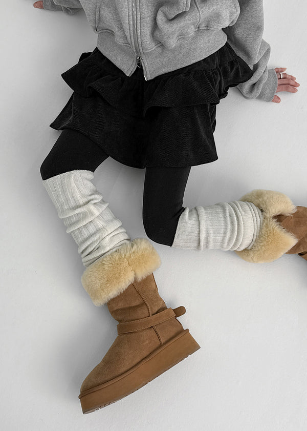 Umki Corduroy Cancan Mini Skirt