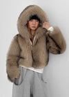 Konat Fur Hooded Jacket