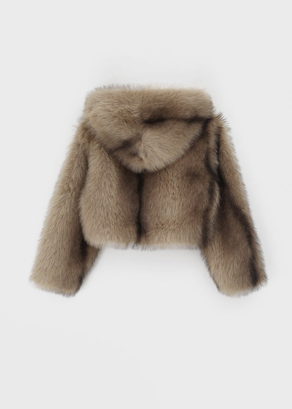 Konat Fur Hooded Jacket