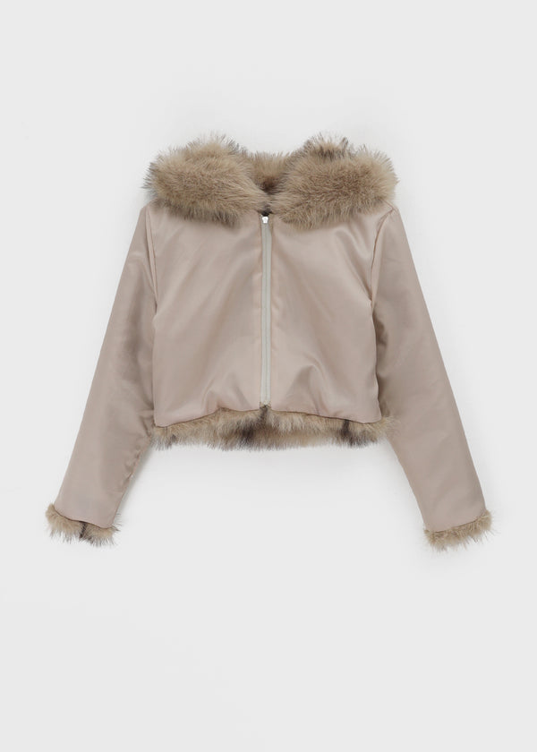Konat Fur Hooded Jacket