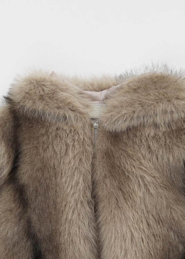Konat Fur Hooded Jacket