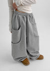 (UNISEX) Toang Slit Balloon Wide Two-Way Banding Pants (F/W Ver.)