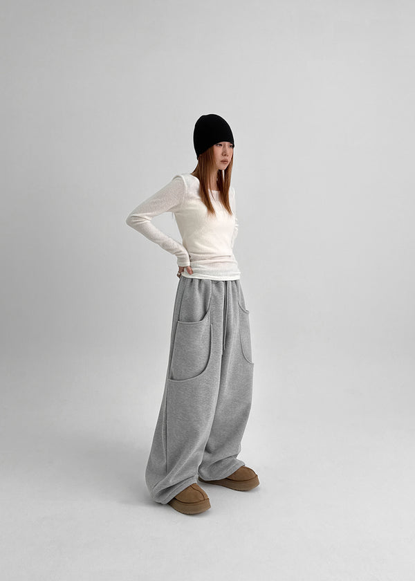 (UNISEX) Toang Slit Balloon Wide Two-Way Banding Pants (F/W Ver.)