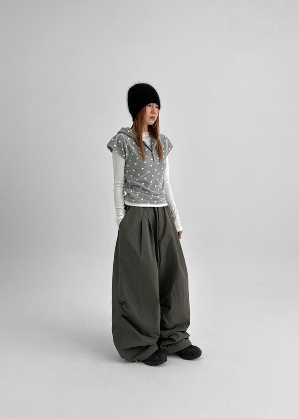 (UNISEX) Kennut Wide Balloon Padded Banding Pants