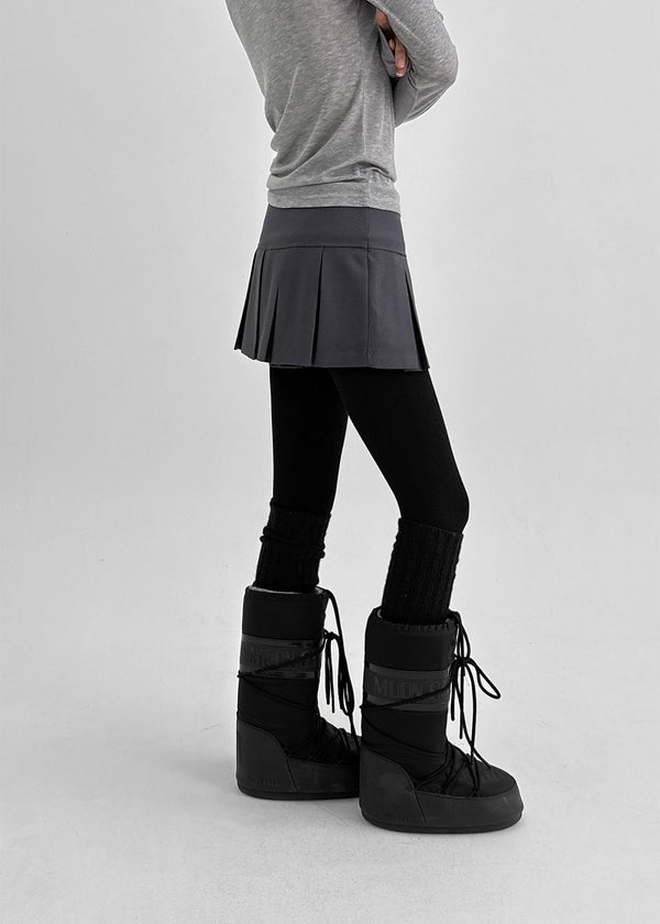 Lumecule Pleated Mini Skirt Pants