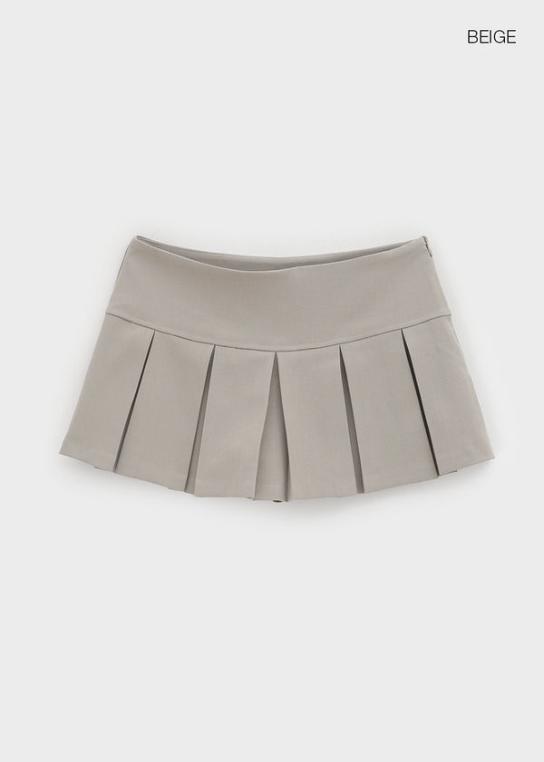 Lumecule Pleated Mini Skirt Pants