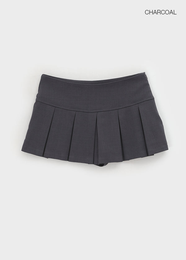 Lumecule Pleated Mini Skirt Pants