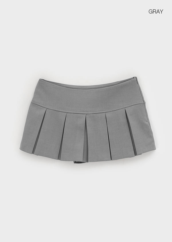 Lumecule Pleated Mini Skirt Pants