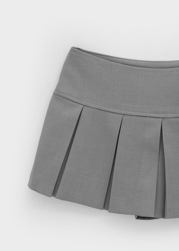 Lumecule Pleated Mini Skirt Pants