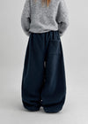 (UNISEX) Pondin Banding Fleece Wide Jogger Pants