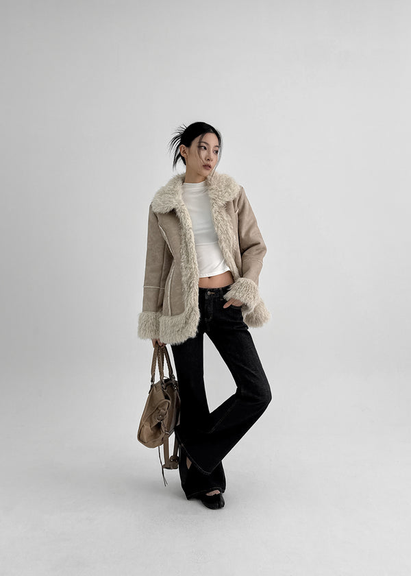 Recul Low-waist Bootcut Non-fade Denim Pants