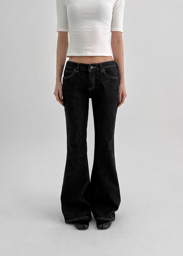 Recul Low-waist Bootcut Non-fade Denim Pants