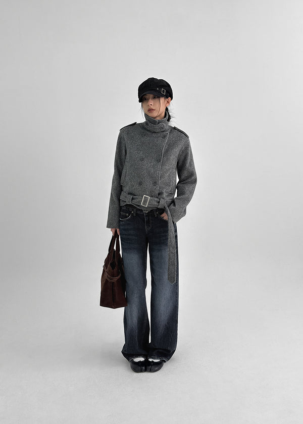 Runel Low-waist Straight Denim Pants