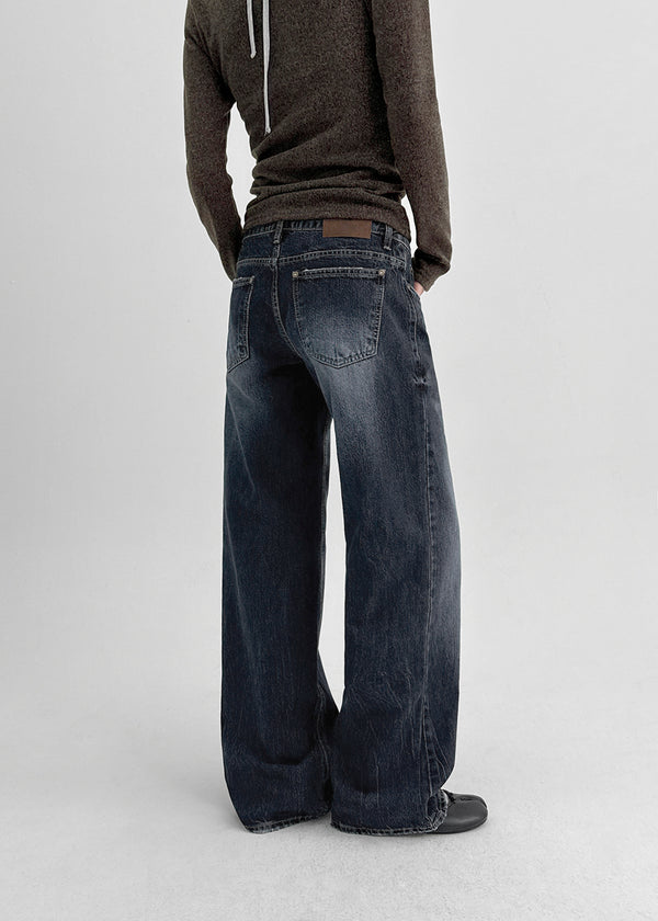 Runel Low-waist Straight Denim Pants