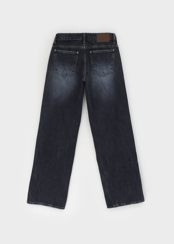 Runel Low-waist Straight Denim Pants