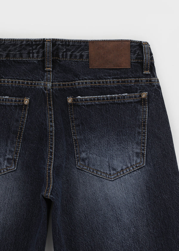 Runel Low-waist Straight Denim Pants