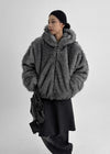 (UNISEX) Revlon Overfit Fur Hooded Jumper