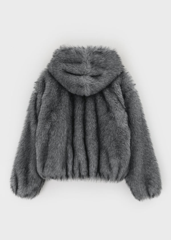 (UNISEX) Revlon Overfit Fur Hooded Jumper
