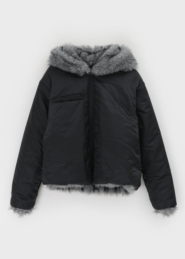 (UNISEX) Revlon Overfit Fur Hooded Jumper